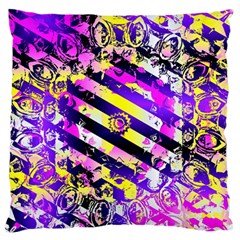 Pop Punk Mandala Large Flano Cushion Case (one Side) by MRNStudios