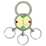 Jamaica, Jamaica  3-Ring Key Chain Front