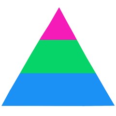 Polysexual Pride Flag Lgbtq Wooden Puzzle Triangle by lgbtnation