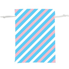 Transgender Pride Diagonal Stripes Pattern  Lightweight Drawstring Pouch (xl) by VernenInk