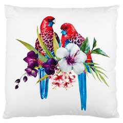 Tropical Parrots Standard Flano Cushion Case (one Side) by goljakoff