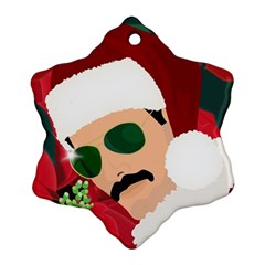 Mr  Bad Guy Santa Ornament (snowflake) by Satokina