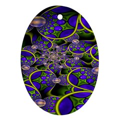 Fractalbubbles Ornament (oval) by Sparkle