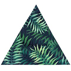 Green Leaves Wooden Puzzle Triangle by goljakoff