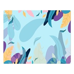 Nature Leaves Plant Background Double Sided Flano Blanket (large)  by Mariart