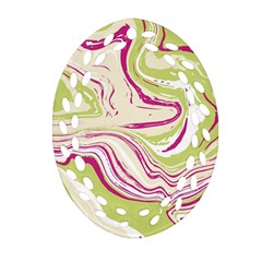 Vector Vivid Marble Pattern 6 Ornament (oval Filigree) by goljakoff