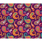 Paisley Purple Deluxe Canvas 14  x 11  (Stretched) 14  x 11  x 1.5  Stretched Canvas