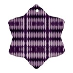 Purple Tigress Ornament (Snowflake) Front