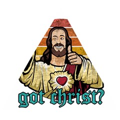 Got Christ? Wooden Puzzle Triangle by Valentinaart
