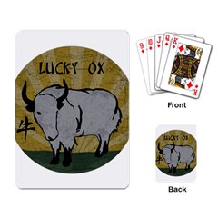 Chinese New Year ¨c Year Of The Ox Playing Cards Single Design (rectangle) by Valentinaart