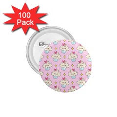 Kawaii Cupcake  1 75  Buttons (100 Pack)  by lisamaisak