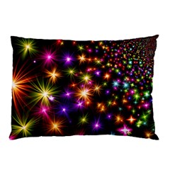 Star Colorful Christmas Abstract Pillow Case by Dutashop