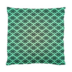 Pattern Texture Geometric Pattern Green Standard Cushion Case (one Side) by Dutashop