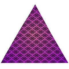 Pattern Texture Geometric Patterns Purple Wooden Puzzle Triangle by Dutashop