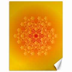 Fractal Yellow Orange Canvas 12  X 16  by Dutashop