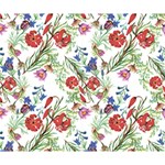 Summer flowers pattern Deluxe Canvas 14  x 11  (Stretched) 14  x 11  x 1.5  Stretched Canvas
