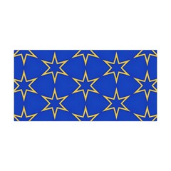 Star Pattern Blue Gold Yoga Headband by Dutashop