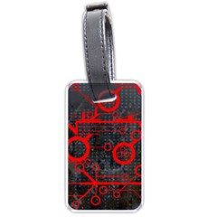 Tech - Red Luggage Tag (one Side) by ExtraGoodSauce