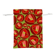 Abstract Rose Garden Red Lightweight Drawstring Pouch (m) by Dutashop