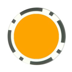 Color Orange Poker Chip Card Guard by Kultjers