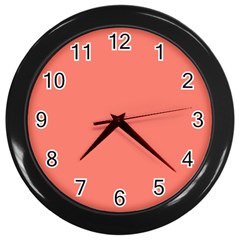 Color Salmon Wall Clock (black) by Kultjers