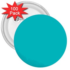 Color Dark Turquoise 3  Buttons (100 Pack)  by Kultjers