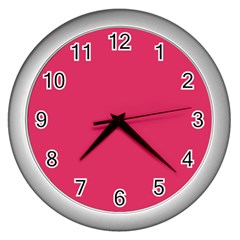 Color Cherry Wall Clock (silver) by Kultjers