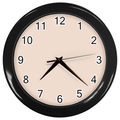 Color Champagne Pink Wall Clock (black) by Kultjers