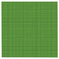 Green Knitted Pattern Wooden Puzzle Square by goljakoff