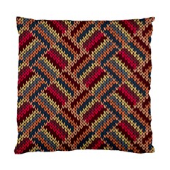 Zig Zag Knitted Pattern Standard Cushion Case (two Sides) by goljakoff