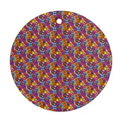 Summer Floral Pattern Ornament (round) by designsbymallika