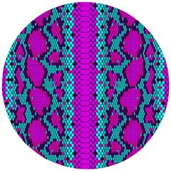 Snake Print Cbdoilprincess 4be14ba2-4032-43e6-a099-7f7e7f0d7362 Wooden Puzzle Round by CBDOilPrincess1