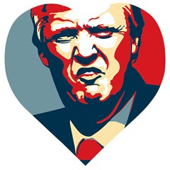 Trump2 Wooden Puzzle Heart by goljakoff