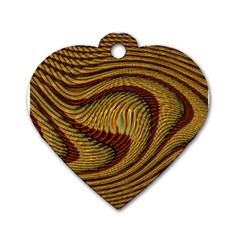 Golden Sands Dog Tag Heart (one Side) by LW41021