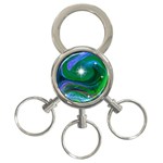 Night Sky 3-Ring Key Chain Front