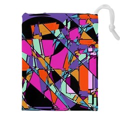 Abstract Drawstring Pouch (4xl) by LW41021
