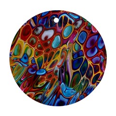 Colored Summer Round Ornament (two Sides) by Galinka