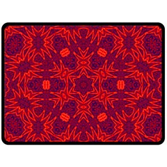Red Rose Double Sided Fleece Blanket (large)  by LW323