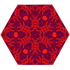 Red Rose Wooden Puzzle Hexagon by LW323
