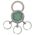 Spring flower3 3-Ring Key Chain Front