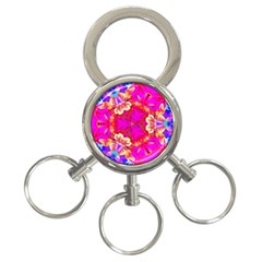 Pink Beauty 3-ring Key Chain by LW323