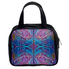 Marbling Turquoise Marbling Classic Handbag (two Sides) by kaleidomarblingart