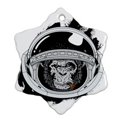 Spacemonkey Ornament (snowflake) by goljakoff