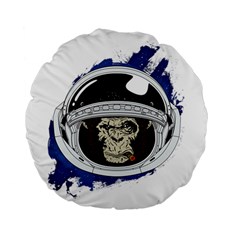 Spacemonkey Standard 15  Premium Round Cushions by goljakoff