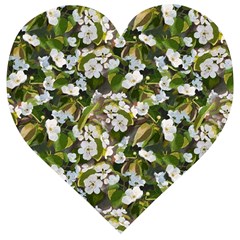 Blooming Garden Wooden Puzzle Heart by SychEva