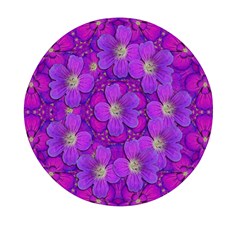 Fantasy Flowers In Paradise Calm Style Mini Round Pill Box (pack Of 3) by pepitasart