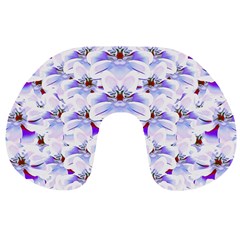 Love To The Flowers In A Beautiful Habitat Travel Neck Pillow by pepitasart