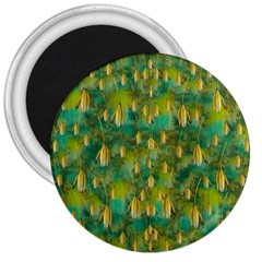 Love To The Flowers And Colors In A Beautiful Habitat 3  Magnets by pepitasart