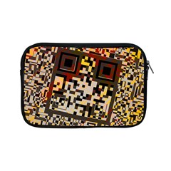 Root Humanity Bar And Qr Code Flash Orange And Purple Apple Ipad Mini Zipper Cases by WetdryvacsLair