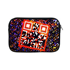 Root Humanity Bar And Qr Code In Flash Orange And Purple Apple Ipad Mini Zipper Cases by WetdryvacsLair